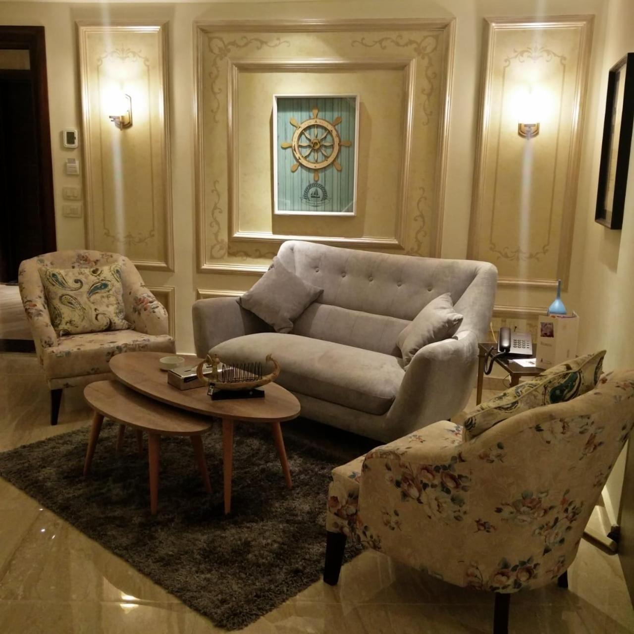 Fleet Club Mahrousa Alexandria Exterior foto A living room in a hotel